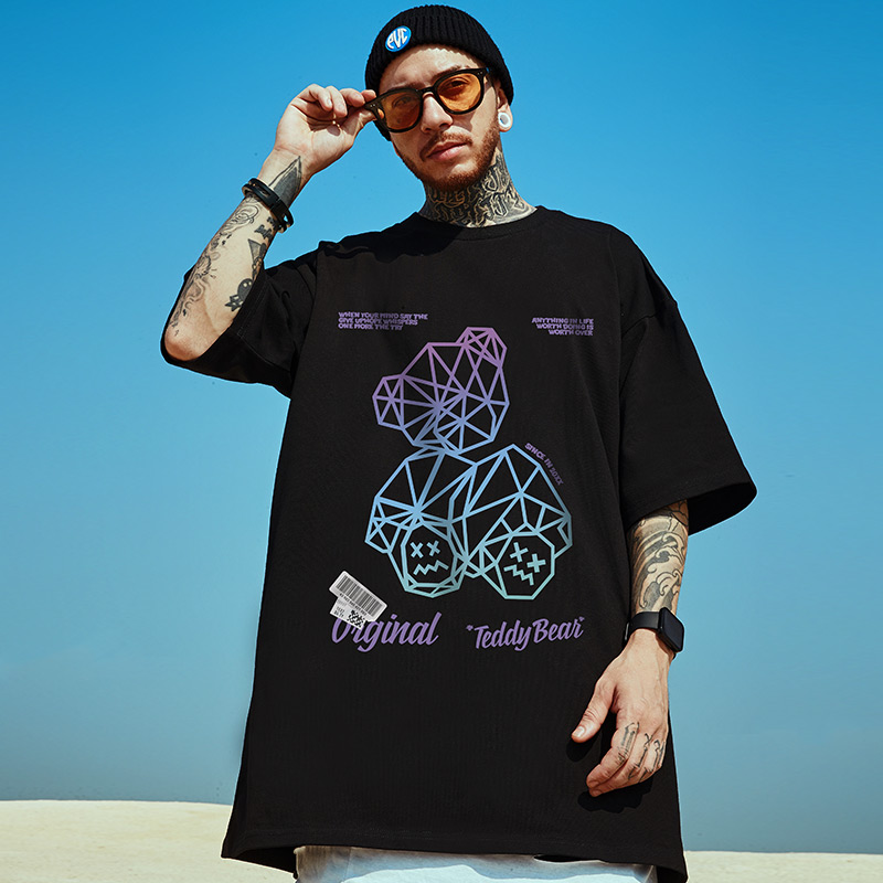 เสื้อยืดผู้ชายอ้วน S-5XL(อกเสื้อ39-51นิ้ว)