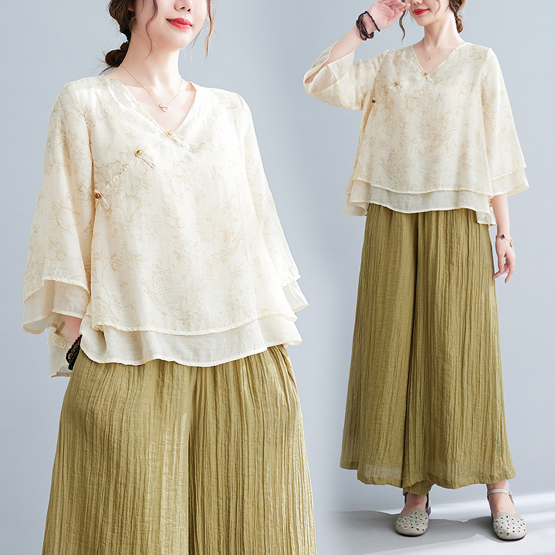 เสื้อลินิน เสื้อผ้าฝ้ายลินิน เสื้อเชิ้ตผ้าลินิน