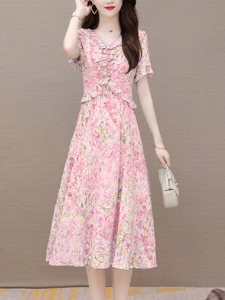 เดรสวัยผู้ใหญ่40-60ปี เดรสคุณแม่ ชุดเดรสทำงานวัยผู้ใหญ่ แบรนด์ MAMA DRESS