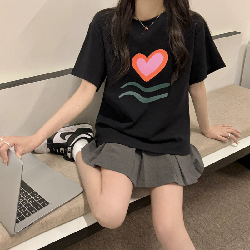เสื้อผ้าวัยรุ่นเกาหลี เสื้อยืดวัยรุ่นผู้หญิง มีขนาด S M L XL
