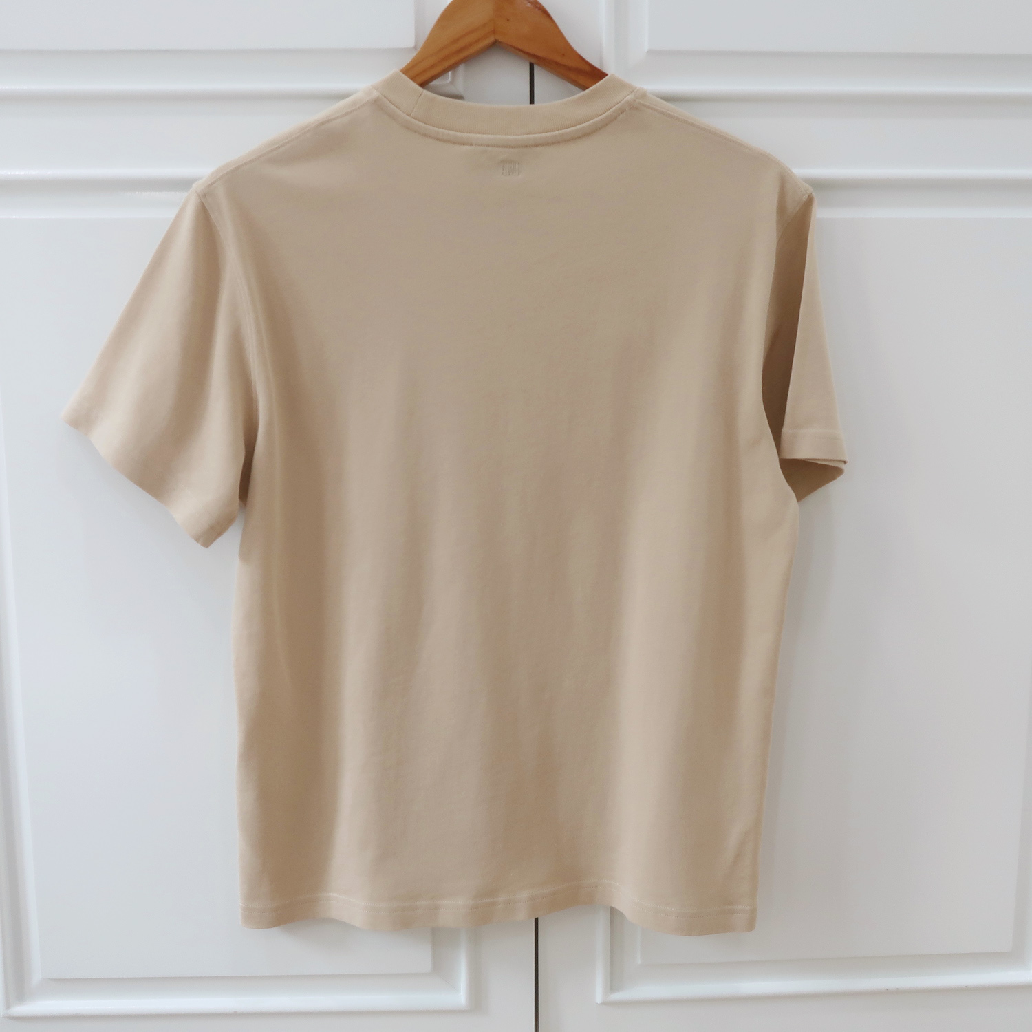 Ami Beige Cotton Logo T-Shirt
