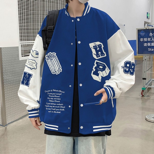 เสื้อแจ็คเก็ตเบสบอล เสื้อคลุม เสื้อแขนยาวสไตล์เกาหลี