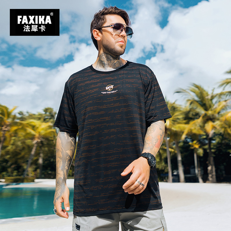เสื้อยืดผู้ชายอ้วน S-5XL(อกเสื้อ39-51นิ้ว)