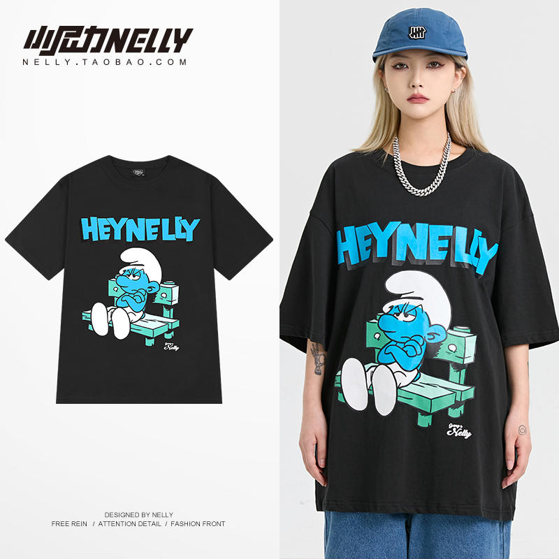 เสื้อยืดคอกลม ผู้ชาย เสื้อยืดผู้ชายเกาหลี เสื้อยืดเกาหลี แบรนด์ NELLY