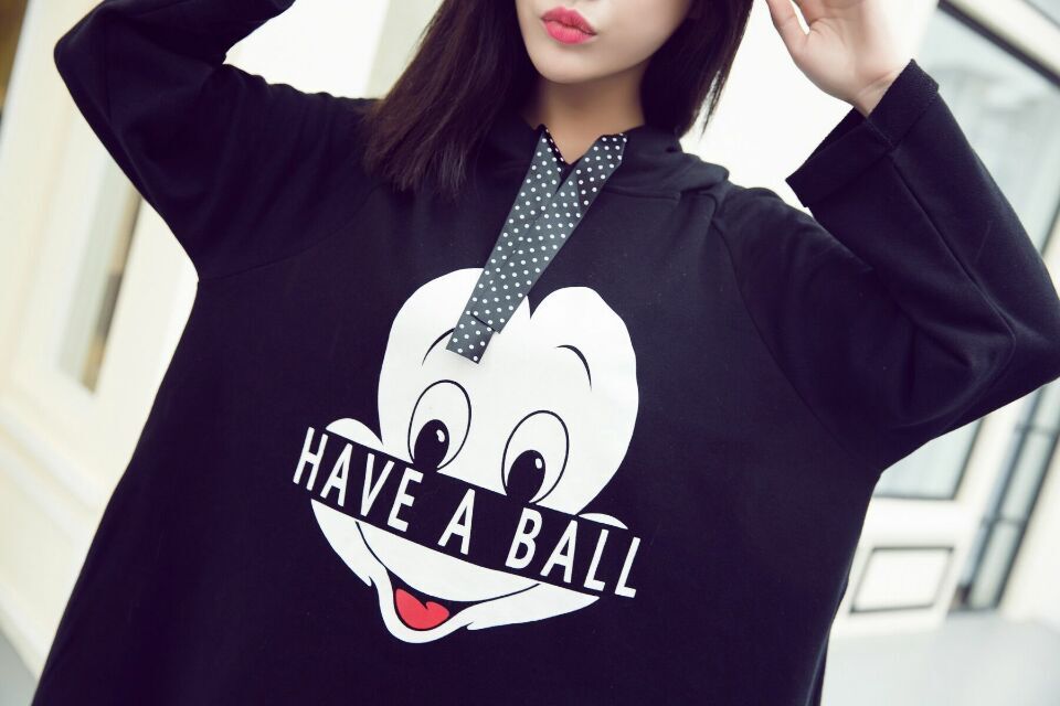 เสื้อแขนยาว สกรีนลายมิกกี้เมาส์ น่ารัก ผ้า cotton ไม่หนา ใส่เป็นเสื้อตัวยาวได้ค่ะ black