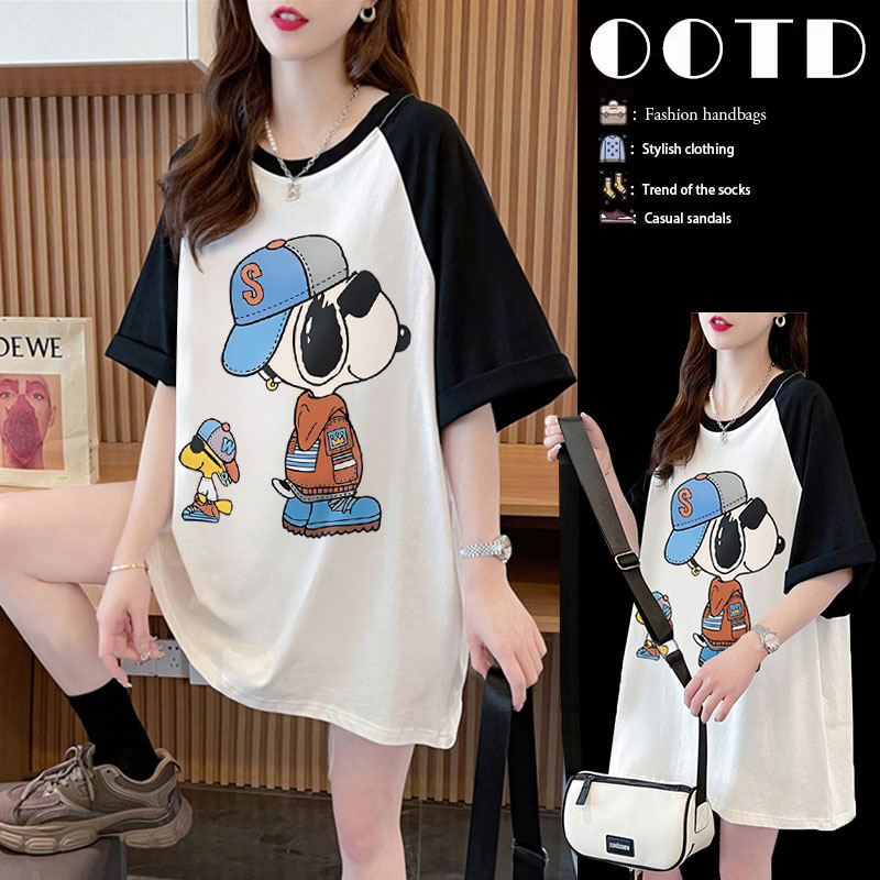 เสื้อยืดคนอ้วนแบบโอเวอร์ไซส์แบบ ulzzang fashion สนใจทักแชท