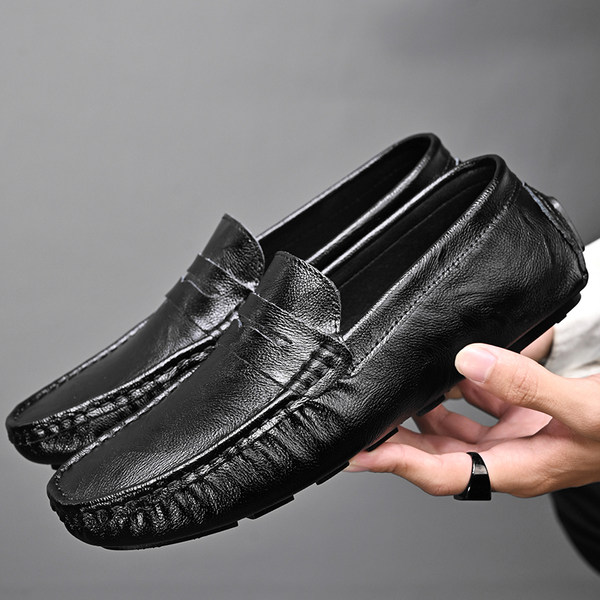 รองเท้าหนังผู้ชาย มีไซส์39-44 รองเท้าโลฟเฟอร์ชาย Slip-On Shoes