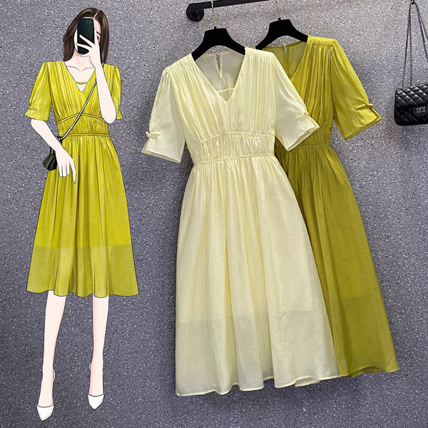 เดรสคนอ้วน เดรสสาวอวบ ชุดเดรสคนอ้วนวัยรุ่น BY PLUS SIZE Girl