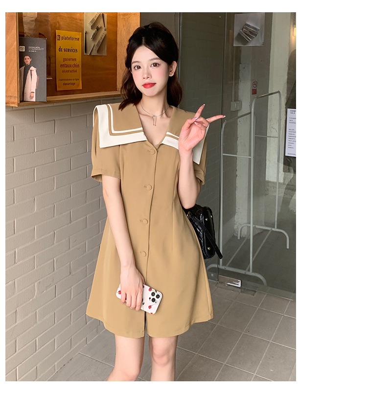 เดรสแขนสั้น มีไซส์ L-4XLอก 38-47 นิ้ว ใส่ได้ทั้งสาวหุ่นดีน่ารักจนถึงสาวอวบพลัสไซส์