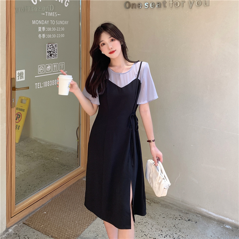 เดรสวัยรุ่น-เดรสคนอ้วนวัยรุ่น L-4XL(อก38-46 นิ้ว)