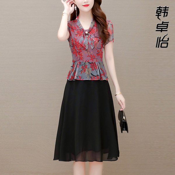 เดรสวัยผู้ใหญ่40-60ปี เดรสคุณแม่ ชุดเดรสทำงานวัยผู้ใหญ่ แบรนด์ MAMA DRESS