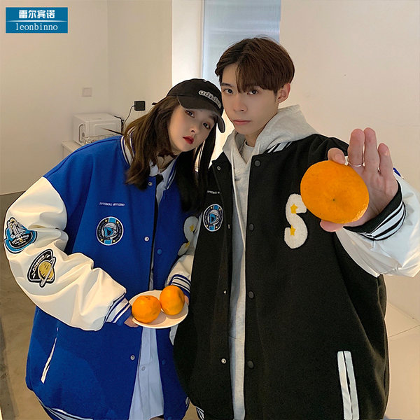 เสื้อแจ็คเก็ตเบสบอล เสื้อคลุม เสื้อแขนยาวสไตล์เกาหลี