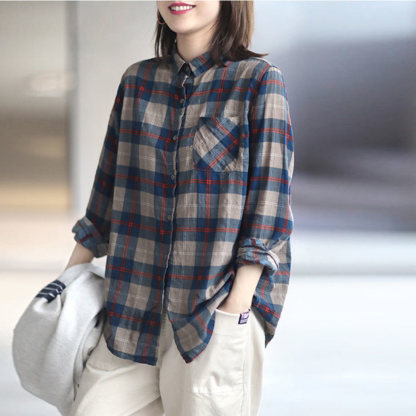 เสื้อลินิน เสื้อผ้าฝ้ายลินิน เสื้อเชิ้ตผ้าลินิน BY Zimo
