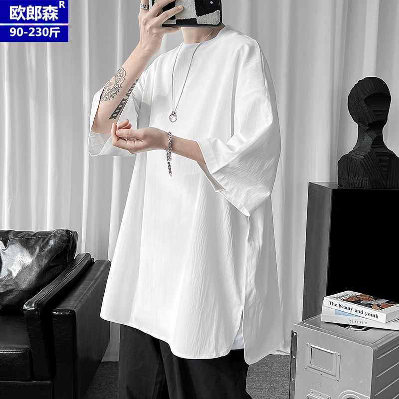เสื้อยืดผู้ชายอ้วน S-5XL(อกเสื้อ39-51นิ้ว)