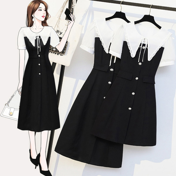 เดรสคนอ้วน เดรสสาวอวบ ชุดเดรสคนอ้วนวัยรุ่น BY PLUS SIZE Girl