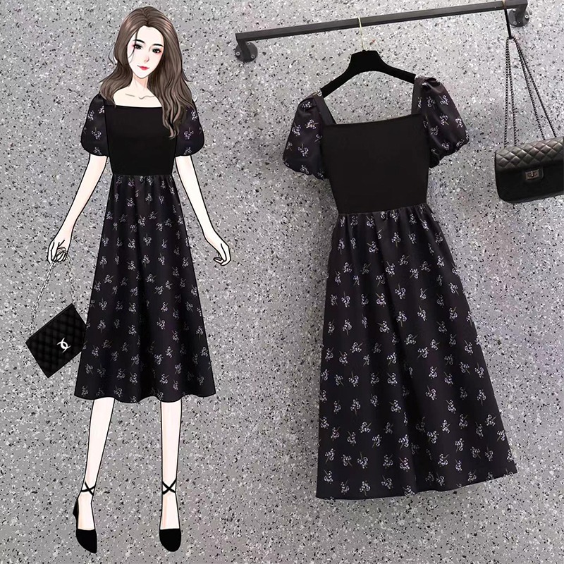 เดรสแขนสั้น มีไซส์ L-4XLอก 38-47 นิ้ว ใส่ได้ทั้งสาวหุ่นดีน่ารักจนถึงสาวอวบพลัสไซส์