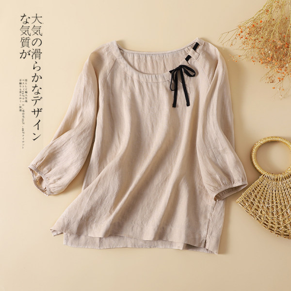 เสื้อลินิน แบบเสื้อสวยๆ เสื้อผ้าฝ้ายลินิน เสื้อเชิ้ตผ้าลินิน BY LININ