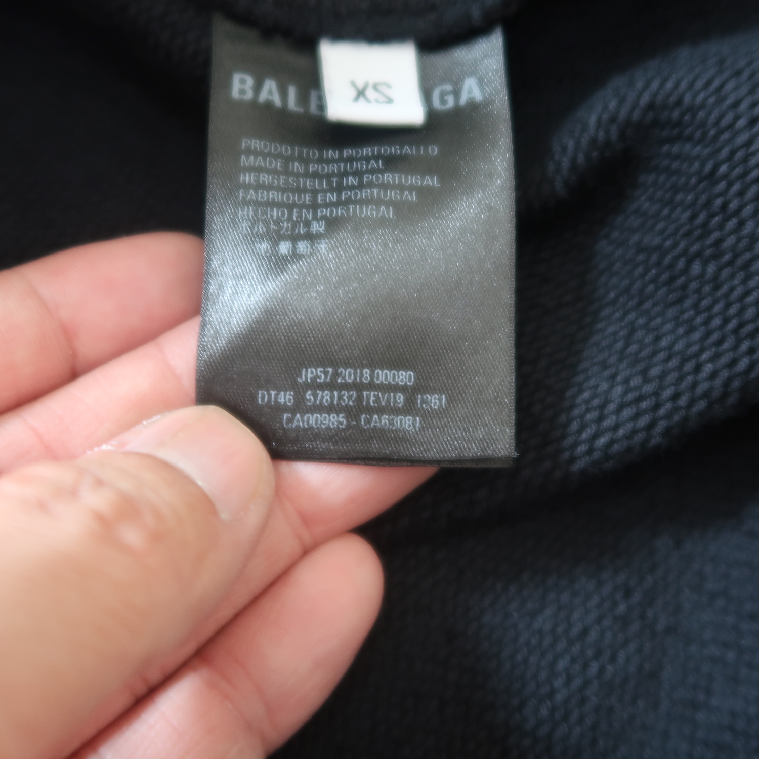 Balenciaga Black Yellow BB Craw Logo Sweater