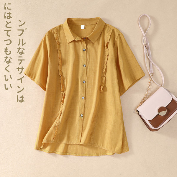 เสื้อลินิน แบบเสื้อสวยๆ เสื้อผ้าฝ้ายลินิน เสื้อเชิ้ตผ้าลินิน BY LININ
