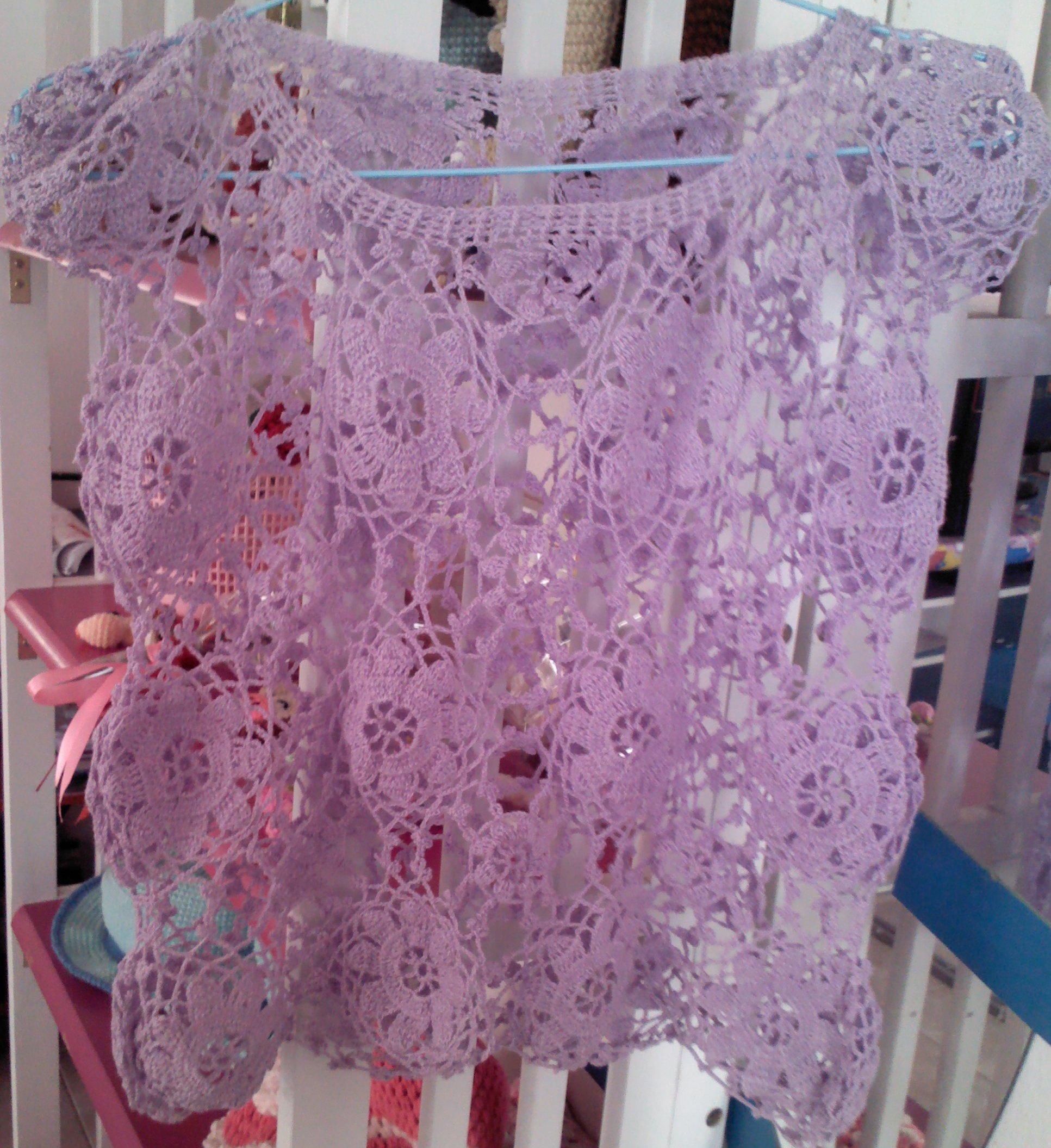 เสื้อถักม่วง