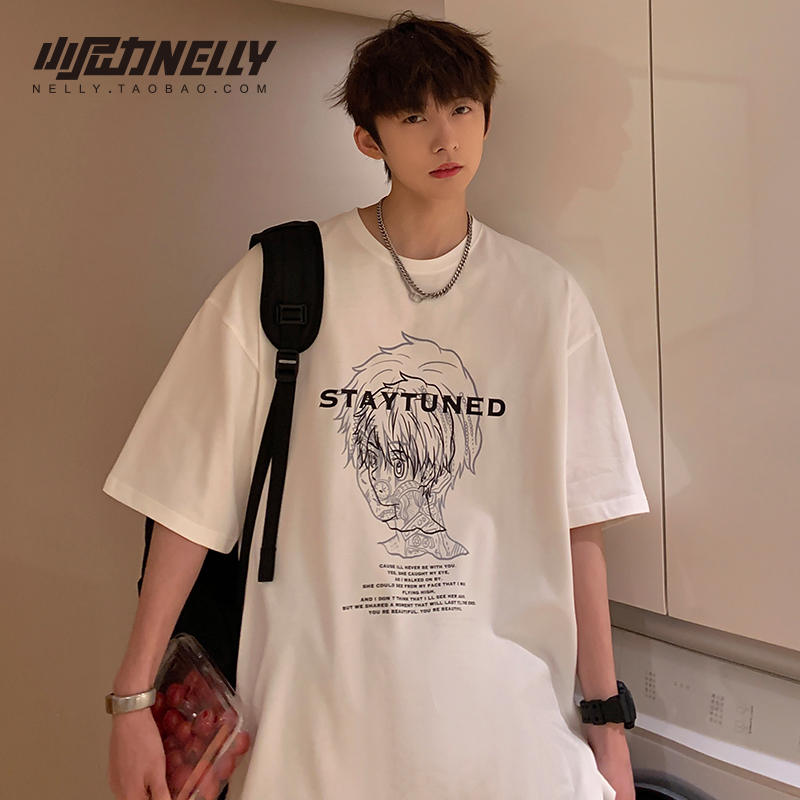 เสื้อยืดคอกลม ผู้ชาย เสื้อยืดผู้ชายเกาหลี เสื้อยืดเกาหลี แบรนด์ NELLY