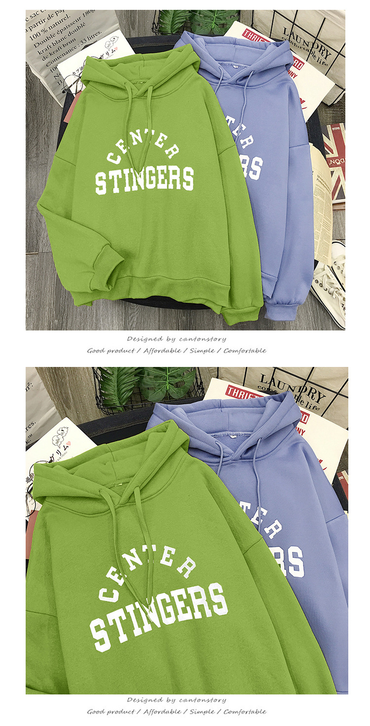 เสื้อกันหนาวฮู้ดดี้ แฟชั่นเกาหลี สกรีนลายน่ารัก ผ้าเนื้อนุ่ม ด้านในเป็นผ้าสำลี กันหนาวได้จ้า พร้อมส่ง งานจริงในภาพสุดท้าย