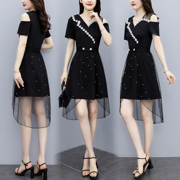 เดรสคนอ้วน เดรสสาวอวบ ชุดเดรสคนอ้วนวัยรุ่น BY PLUS SIZE Girl