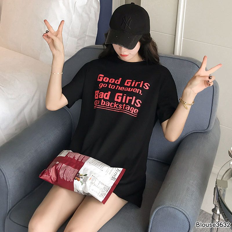 Blouse3846 รวมเสื้อยืดแฟชั่นเกาหลีหลายแบบหลายลาย ผ้าคอตตอนเนื้อดีใส่สบาย ผ้านุ่มน่าใส่ยืดหยุ่นได้เยอะ งานสวยแมทช์ง่าย ใส่กับอะไรก็เข้า