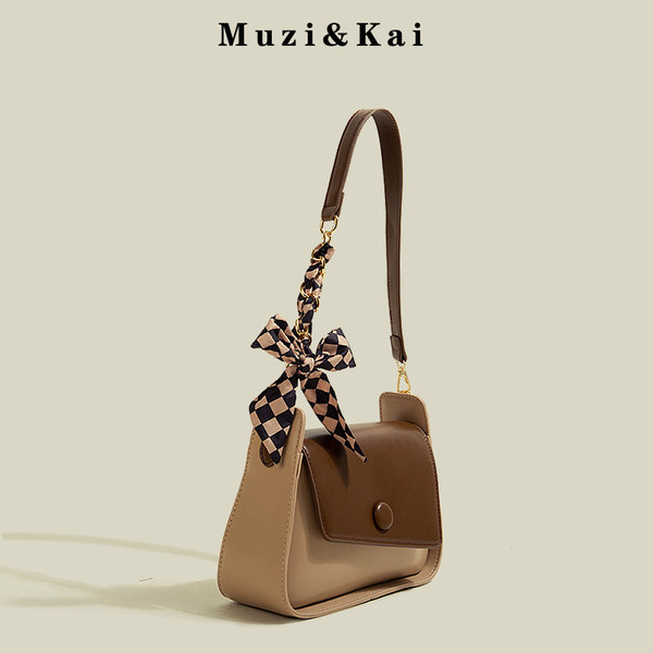 กระเป๋าสะพายข้างผู้หญิง กระเป๋าสะพายสไตล์เกาหลี By Muzi&Kai