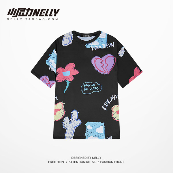 เสื้อยืดคอกลม ผู้ชาย เสื้อยืดผู้ชายเกาหลี เสื้อยืดเกาหลี แบรนด์ NELLY