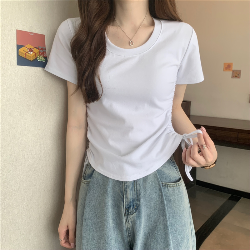 เสื้อผ้าวัยรุ่นเกาหลี เสื้อยืดวัยรุ่นผู้หญิง มีขนาด S M L XL