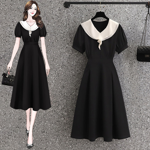เดรสคนอ้วน เดรสสาวอวบ ชุดเดรสคนอ้วนวัยรุ่น BY PLUS SIZE Girl