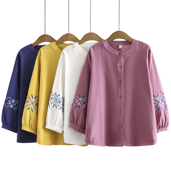 เสื้อลินินสไตล์ผู้ใหญ่ เสื้อคุณแม่ เสื้อผู้ใหญ่ แบรนด์ LININ