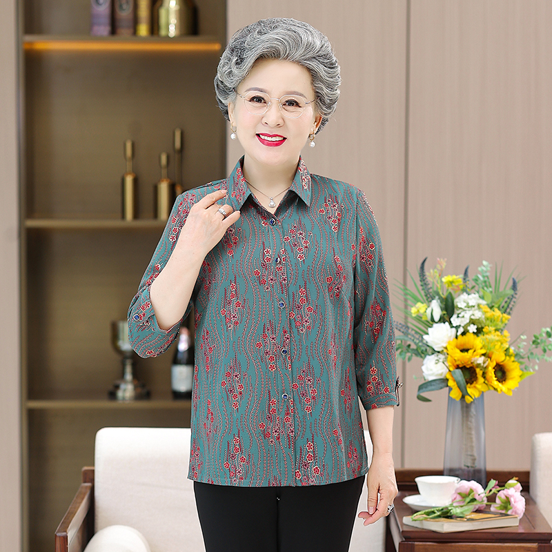 เสื้อคุณยาย เสื้อผู้วัยอายุ60-70ปี มีขนาด L-4XL(อกประมาณ35-45นิ้ว)