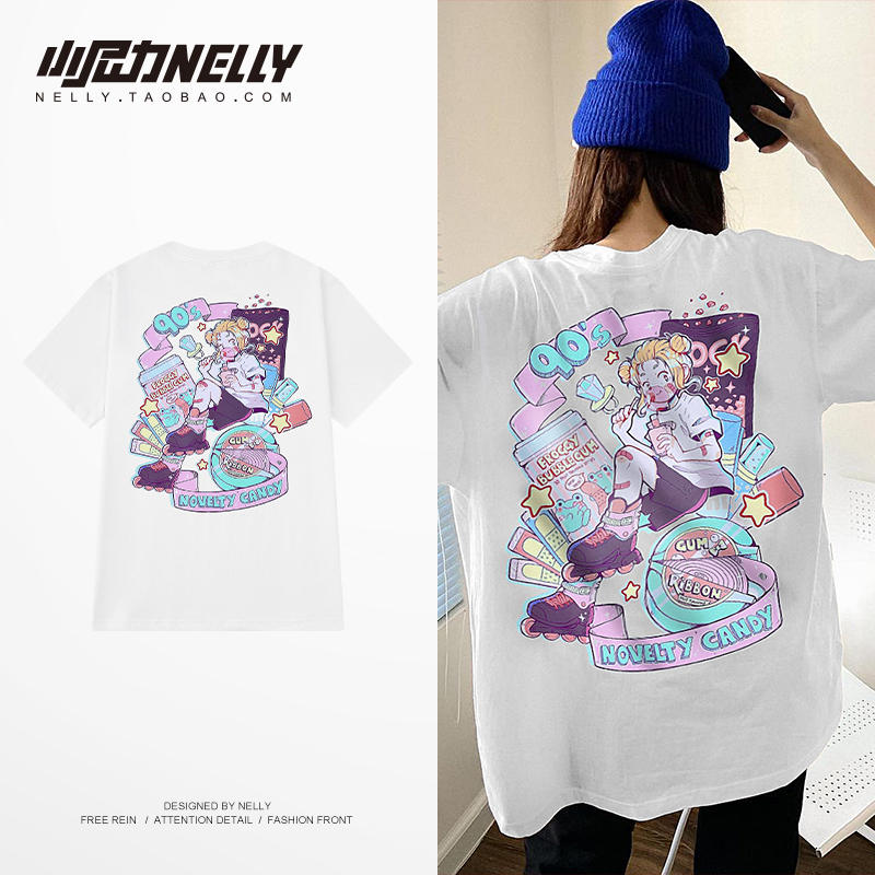 เสื้อยืดคอกลม ผู้ชาย เสื้อยืดผู้ชายเกาหลี เสื้อยืดเกาหลี แบรนด์ NELLY