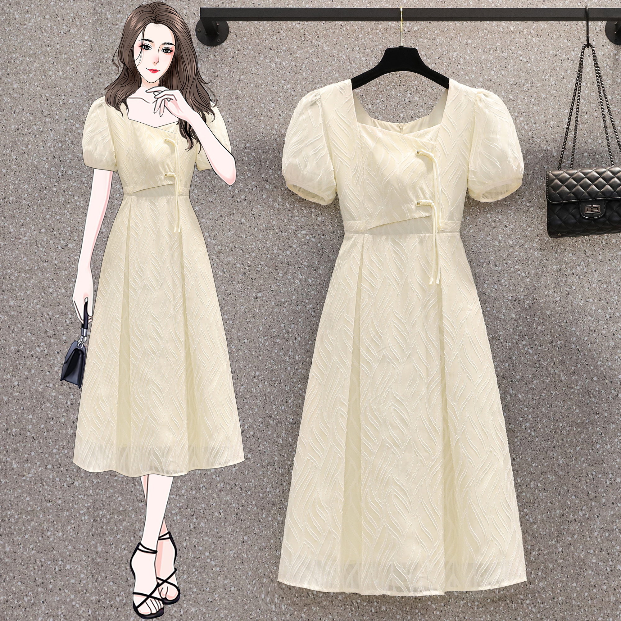 เดรสแขนสั้น มีไซส์ L-4XLอก 38-47 นิ้ว ใส่ได้ทั้งสาวหุ่นดีน่ารักจนถึงสาวอวบพลัสไซส์ จัดส่งฟรี! ทักแชทสั่งซื้อ