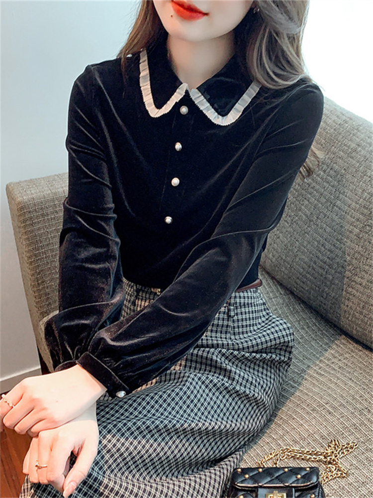 เสื้อลูกไม้ เสื้อเชิ้ตแขนยาว