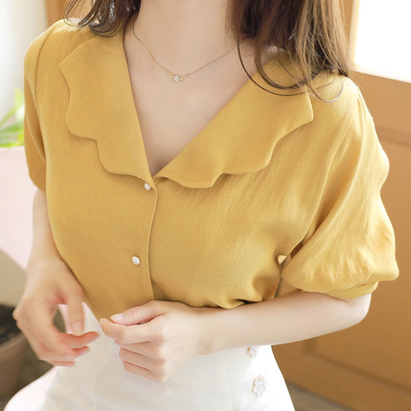 เสื้อชีฟองเกาหลี เสื้อชีฟองสวยๆ