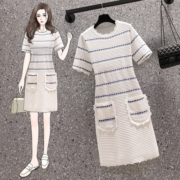 เดรสคนอ้วน เดรสสาวอวบ ชุดเดรสคนอ้วนวัยรุ่น BY PLUS SIZE Girl