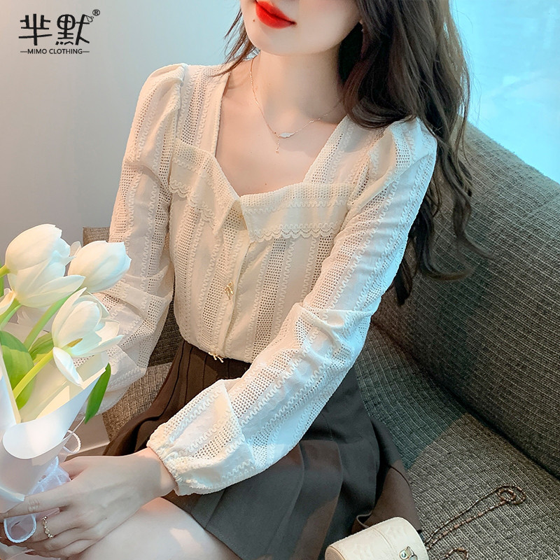 เสื้อลูกไม้ เสื้อเชิ้ตแขนยาว