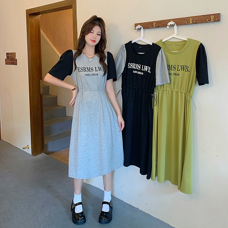 เดรสวัยรุ่น-เดรสคนอ้วนวัยรุ่น L-4XL(อก38-46 นิ้ว)
