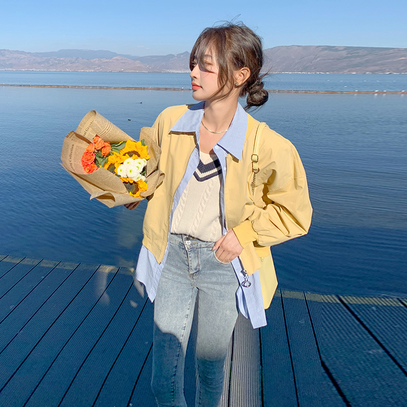 เสื้อโค้ท เสื้อโค้ทกันหนาว เสื้อโค้ทใส่เที่ยวต่างประเทศ ยี่ห้อ: Qianziqian