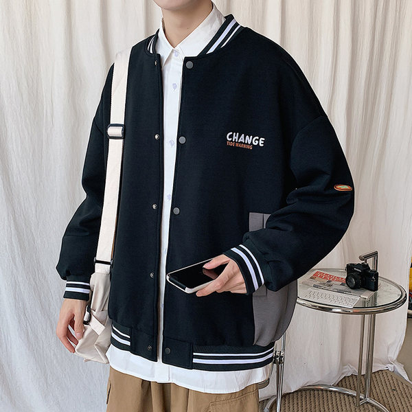 เสื้อแจ็คเก็ตเบสบอล เสื้อคลุม เสื้อแขนยาวสไตล์เกาหลี