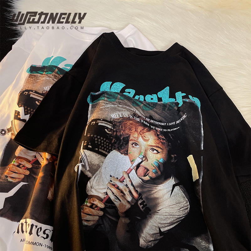 เสื้อยืดคอกลม ผู้ชาย เสื้อยืดผู้ชายเกาหลี เสื้อยืดเกาหลี แบรนด์ NELLY