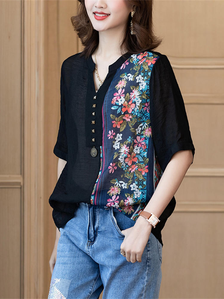 เสื้อผ้าแฟชั่น เสื้อเชิ้ตแขนสั้น