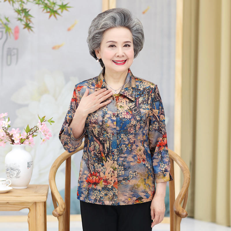 เสื้อคุณยาย เสื้อผู้วัยอายุ60-70ปี เสื้ออาม่า เสื้อผู้สูงอายุ
