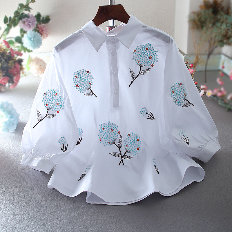 เสื้อลินิน เสื้อผ้าฝ้ายลินิน เสื้อเชิ้ตผ้าลินิน ปักลายสวยๆด้วยด้าย สไตล์VINTAGE BY Dreamroom