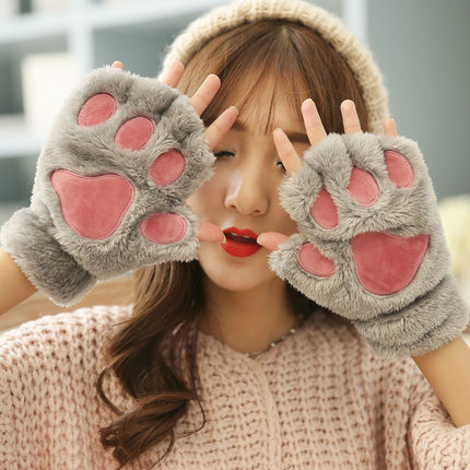 ถุงมือกันหนาว ขนแมวนุ่มๆ ใครชอบแนวแบ๊วๆ ห้ามพลาด