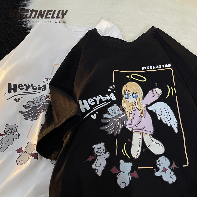 เสื้อยืดคอกลม ผู้ชาย เสื้อยืดผู้ชายเกาหลี เสื้อยืดเกาหลี แบรนด์ NELLY