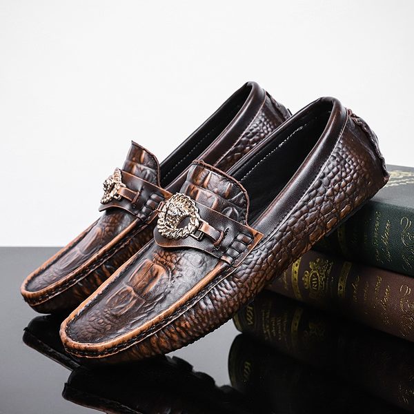 รองเท้าหนังผู้ชาย มีไซส์39-44 รองเท้าโลฟเฟอร์ชาย Slip-On Shoes